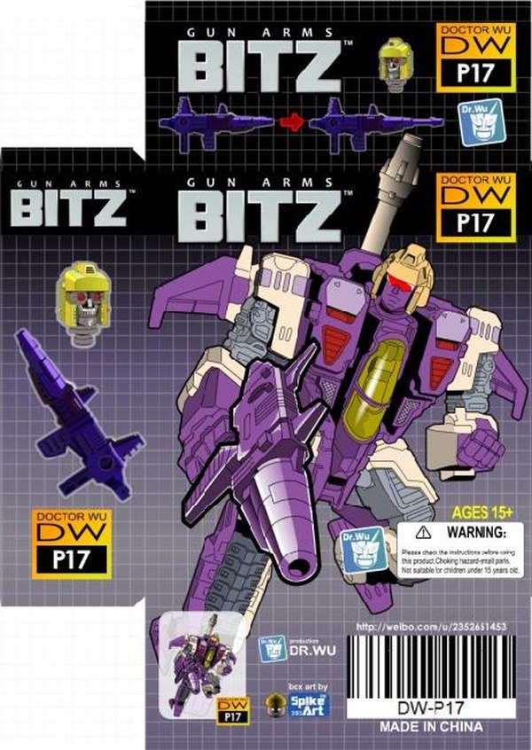 Dr Wu DW P17 BITZ Generations Blitzwing Upgrade Set Color Box And Accessory Images  (1 of 8)